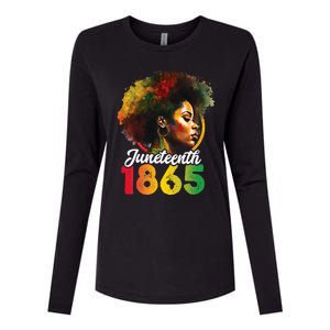 Juneteenth Is My Independence Day Black Pride Womens Cotton Relaxed Long Sleeve T-Shirt