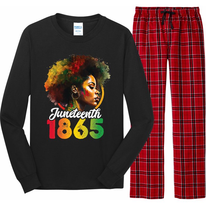 Juneteenth Is My Independence Day Black Pride Long Sleeve Pajama Set