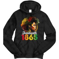 Juneteenth Is My Independence Day Black Pride Tie Dye Hoodie