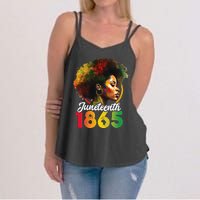 Juneteenth Is My Independence Day Black Pride Women's Strappy Tank