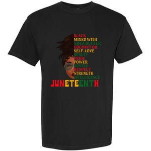 Juneteenth Is My Independence Day Black Wo Black Pride Garment-Dyed Heavyweight T-Shirt