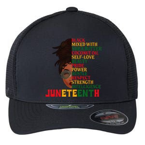 Juneteenth Is My Independence Day Black Wo Black Pride Flexfit Unipanel Trucker Cap