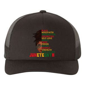 Juneteenth Is My Independence Day Black Wo Black Pride Yupoong Adult 5-Panel Trucker Hat