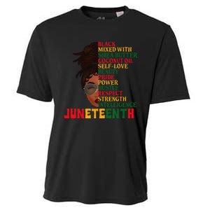 Juneteenth Is My Independence Day Black Wo Black Pride Cooling Performance Crew T-Shirt