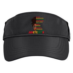 Juneteenth Is My Independence Day Black Wo Black Pride Adult Drive Performance Visor