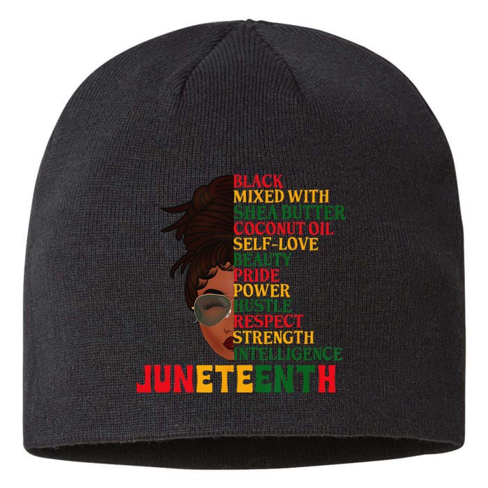 Juneteenth Is My Independence Day Black Wo Black Pride Sustainable Beanie