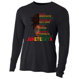 Juneteenth Is My Independence Day Black Wo Black Pride Cooling Performance Long Sleeve Crew