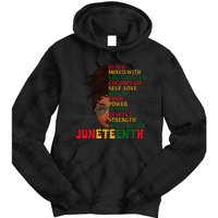 Juneteenth Is My Independence Day Black Wo Black Pride Tie Dye Hoodie