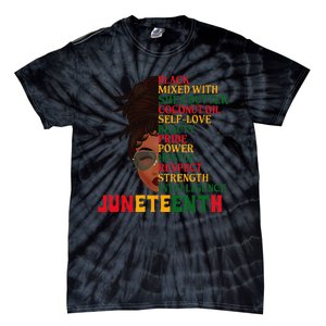 Juneteenth Is My Independence Day Black Wo Black Pride Tie-Dye T-Shirt