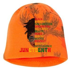 Juneteenth Is My Independence Day Black Wo Black Pride Kati - Camo Knit Beanie