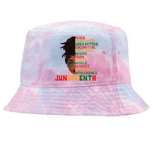 Juneteenth Is My Independence Day Black Wo Black Pride Tie-Dyed Bucket Hat