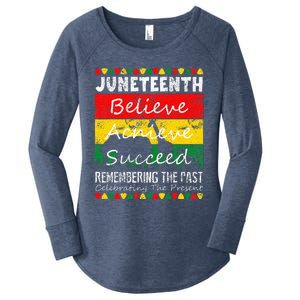 Juneteen Is My Independence Day Black Pride Melanin Women's Perfect Tri Tunic Long Sleeve Shirt