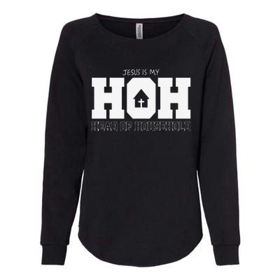 Jesus Is My Hoh Head Of Household Womens California Wash Sweatshirt