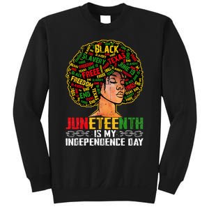 Juneteenth Is My Independence Day Black Melanin Sweatshirt