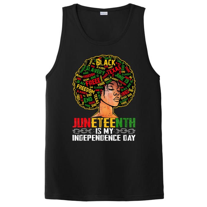 Juneteenth Is My Independence Day Black Melanin PosiCharge Competitor Tank