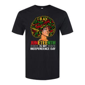 Juneteenth Is My Independence Day Black Melanin Softstyle CVC T-Shirt