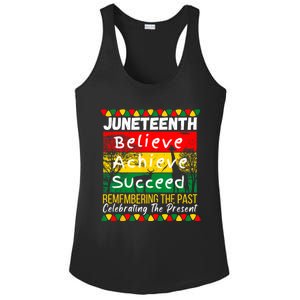 Juneteenth Is My Independence Day Black Pride Melanin Ladies PosiCharge Competitor Racerback Tank