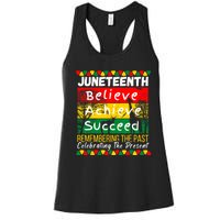 Juneteenth Is My Independence Day Black Pride Melanin Women's Racerback Tank