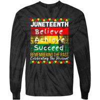 Juneteenth Is My Independence Day Black Pride Melanin Tie-Dye Long Sleeve Shirt