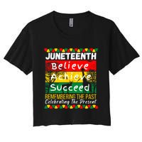 Juneteenth Is My Independence Day Black Pride Melanin Women's Crop Top Tee