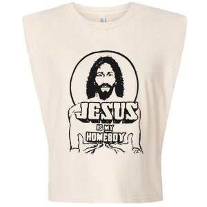 Jesus Is My Homeboy Garment-Dyed Women's Muscle Tee