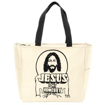 Jesus Is My Homeboy Zip Tote Bag