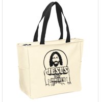 Jesus Is My Homeboy Zip Tote Bag