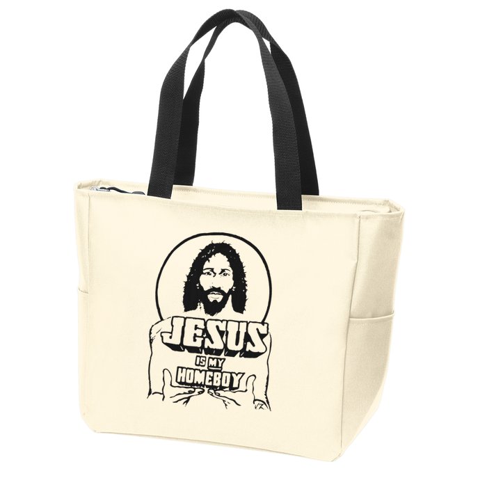Jesus Is My Homeboy Zip Tote Bag