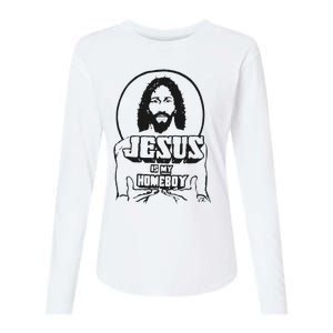 Jesus Is My Homeboy Womens Cotton Relaxed Long Sleeve T-Shirt