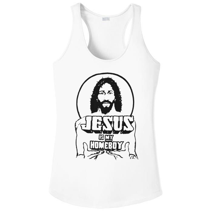 Jesus Is My Homeboy Ladies PosiCharge Competitor Racerback Tank