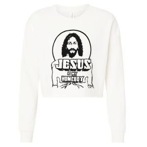 Jesus Is My Homeboy Cropped Pullover Crew