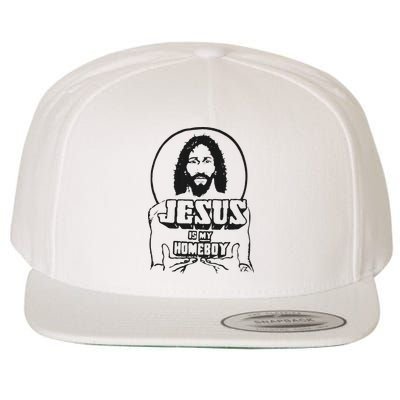 Jesus Is My Homeboy Wool Snapback Cap