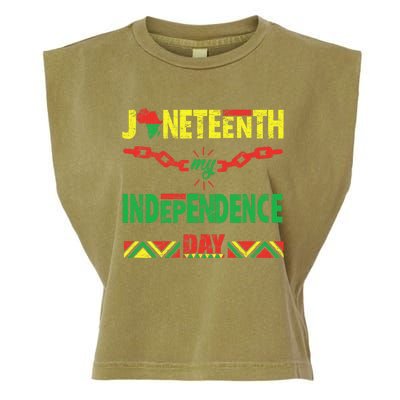 Juneteenth is my independence day tee for wo and  Garment-Dyed Women's Muscle Tee