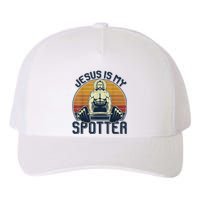 Jesus Is My Spotter Retro Vintage Jesus Gift Yupoong Adult 5-Panel Trucker Hat