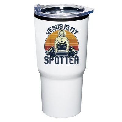 Jesus Is My Spotter Retro Vintage Jesus Gift Tumbler