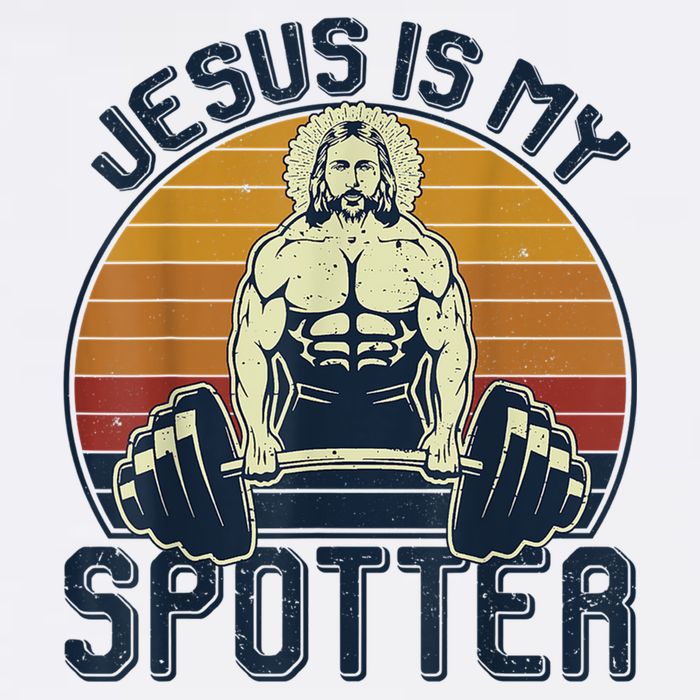 Jesus Is My Spotter Retro Vintage Jesus Gift Toddler T-Shirt