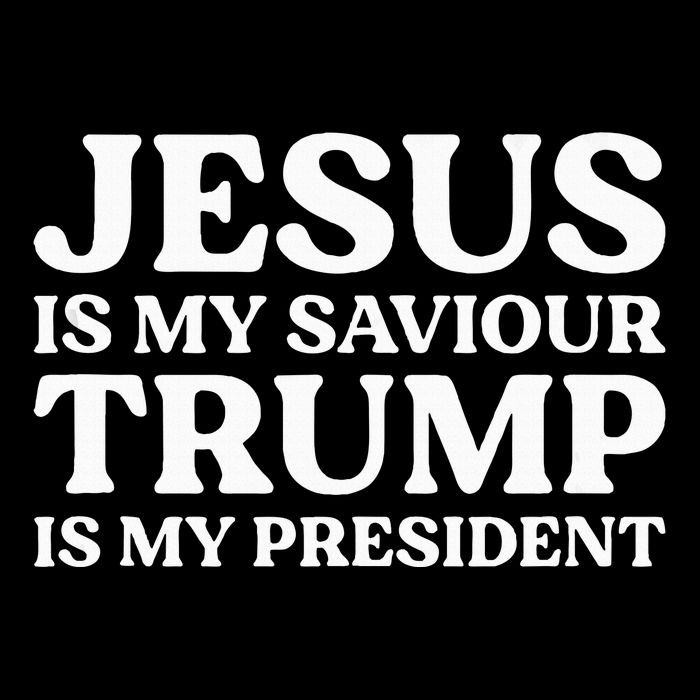 Jesus Is My Saviour Trump Is My President Election Slogan Backpack