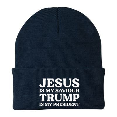 Jesus Is My Saviour Trump Is My President Election Slogan Beanie