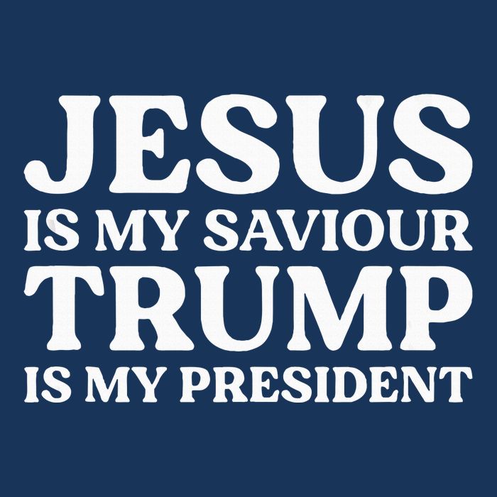 Jesus Is My Saviour Trump Is My President Election Slogan 16 in Basic Backpack
