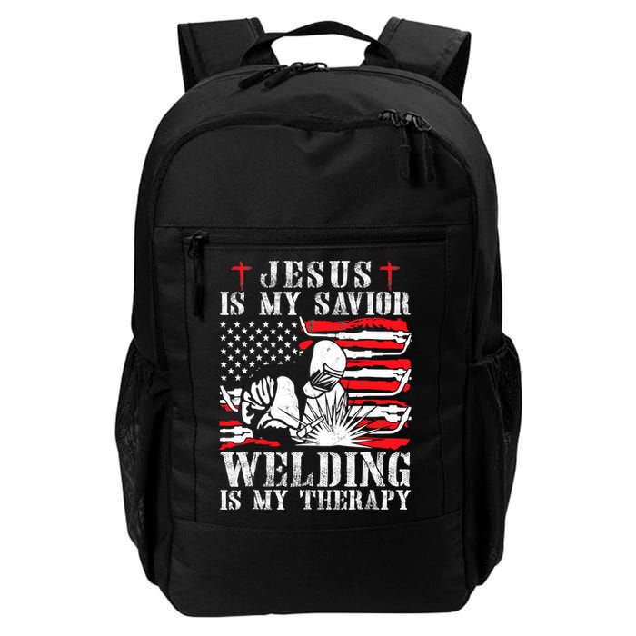 Jesus Is My Savior Welding Christian Weld American Flag Backpack