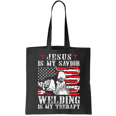 Jesus Is My Savior Welding Christian Weld American Flag Bag