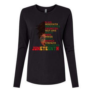 Juneteenth Is My Independence Day Black  Black Pride Womens Cotton Relaxed Long Sleeve T-Shirt