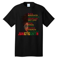 Juneteenth Is My Independence Day Black  Black Pride Tall T-Shirt