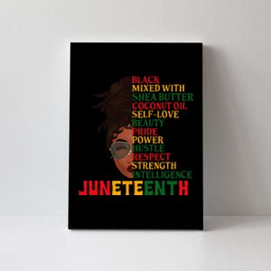 Juneteenth Is My Independence Day Black  Black Pride Canvas