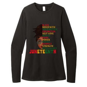 Juneteenth Is My Independence Day Black  Black Pride Womens CVC Long Sleeve Shirt