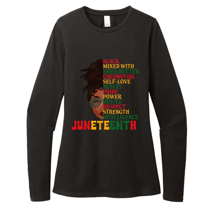 Juneteenth Is My Independence Day Black  Black Pride Womens CVC Long Sleeve Shirt