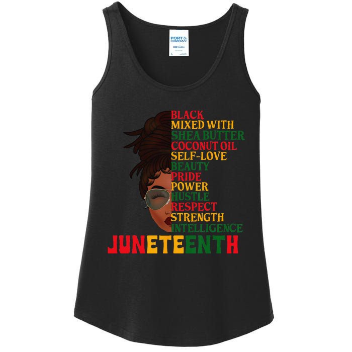 Juneteenth Is My Independence Day Black  Black Pride Ladies Essential Tank