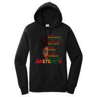 Juneteenth Is My Independence Day Black  Black Pride Women's Pullover Hoodie