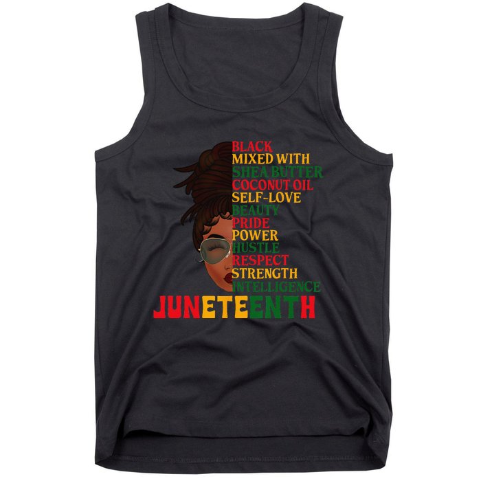 Juneteenth Is My Independence Day Black  Black Pride Tank Top