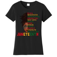 Juneteenth Is My Independence Day Black  Black Pride Women's T-Shirt